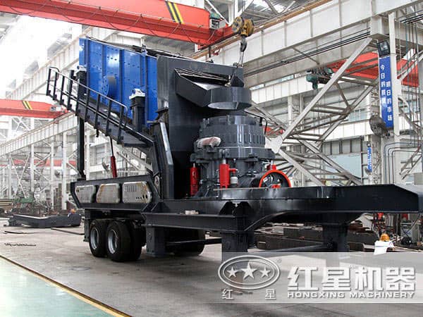移動大型破碎機(jī)圓錐破組合型