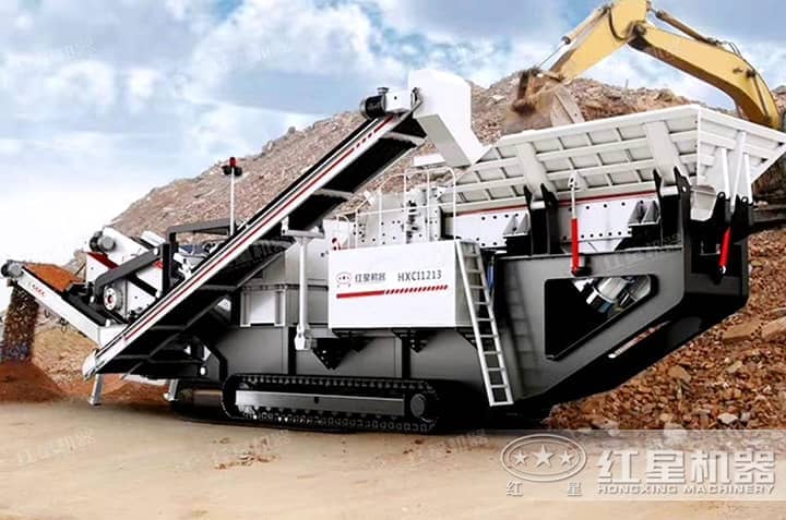 移動破碎機(jī)能分離建筑垃圾里的鋼筋嗎？多少錢一臺？